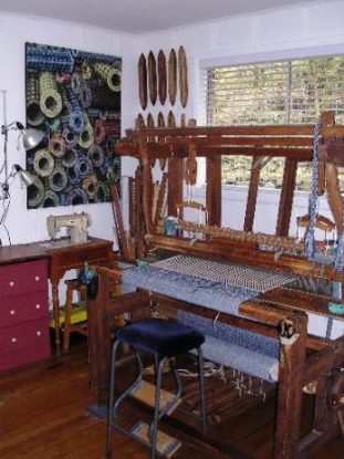 Photo of loom in studio